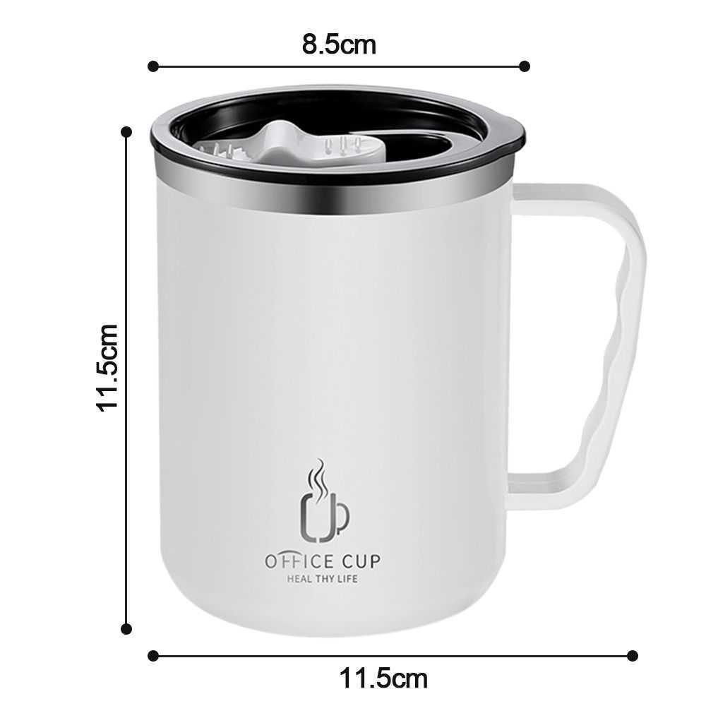 Tasse Thermos de 500ml, tasse en acier inoxydable 304 avec poignée, bouteille sous vide étanche, eau thermique portable isolée P230509