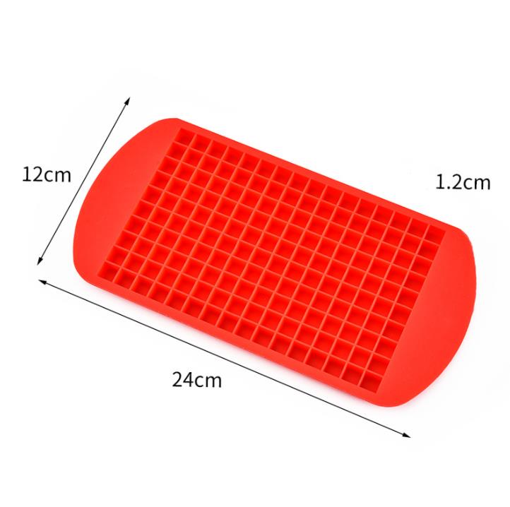 160 Bandeja de gelo Cubos de gelo Mini -cubo de molde de silicone Frozen Molda para a cozinha Drinks Drinks Bandeja de molde Ferramenta de pudim 6 Cor SN771