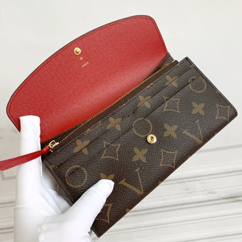 2023 New Designer Wallet Women's Wallet Fashion Multifunctional Card Bag Retro Old Flower Classic Checker Long Zero Wallet Change Clip Handbag M60136