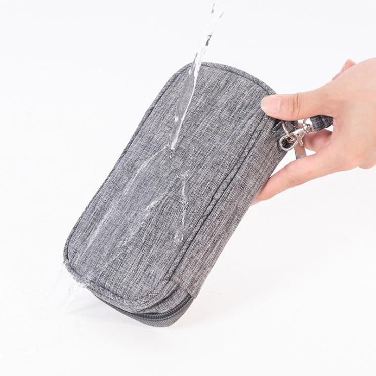 Portable Cable Digital Storage Bags Organizer USB Gadgets Wires Charger Power Battery Zipper Cosmetic Bag Case Accessories SN768