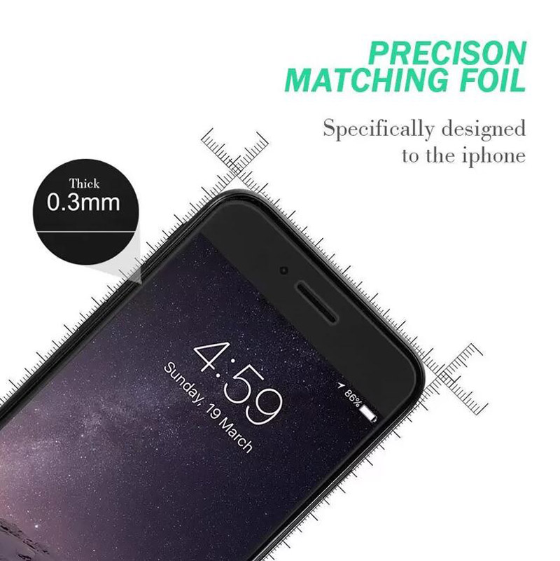 Protecteur d'écran pour iPhone 14 13 12 Mini 11 Pro Max X Xs Max 8 7 6 Plus Samsung A24 A34 A54 A33 A73 A73 A14 A12 A13 5G Film Trempé 0,33 mm avec Boîte en Papier