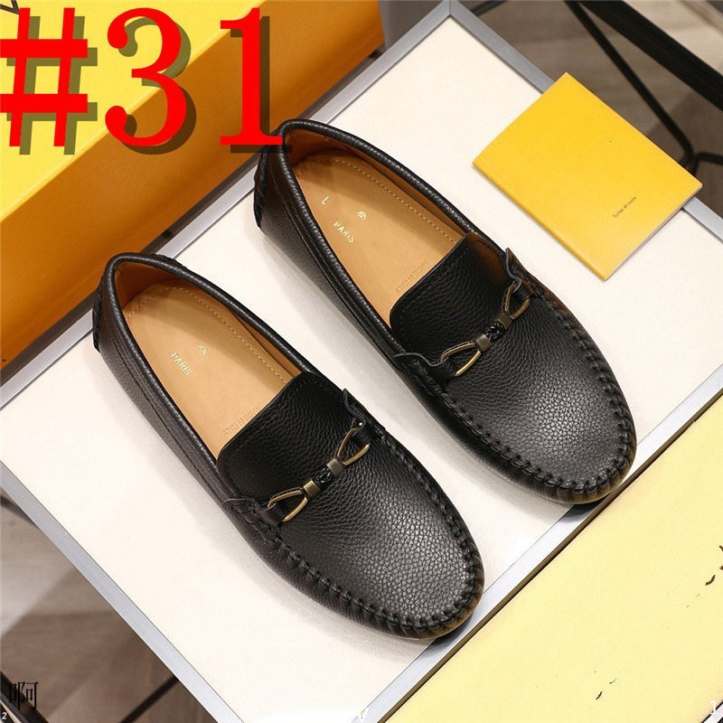 SCARPE UOMO IN PELLE MODA ESTATE MOCASSINI UOMO DESIGNER DI LUSSO Nappe Slip On Marrone Nero Formale UOMO Abito Ufficio Matrimonio SCARPE CASUAL