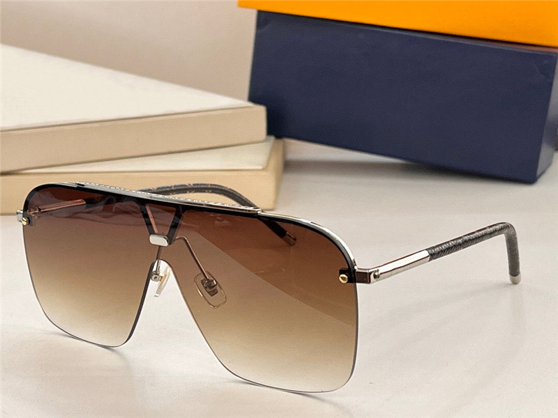 New fashion design square pilot sunglasses Z1782 rimless lens metal half frame simple and generous style outdoor uv400 protection glasses