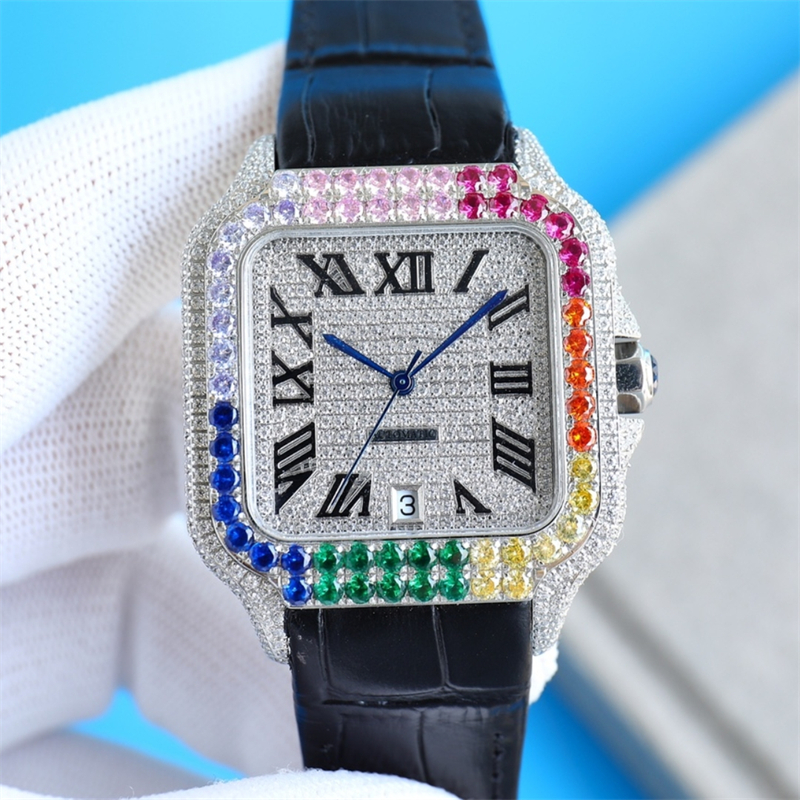 Montre de luxe pour hommes Montres 40mm 8215 Mouvement mécanique automatique en acier babysbreath montre diamant montres de créateurs Relojes Montres-bracelets