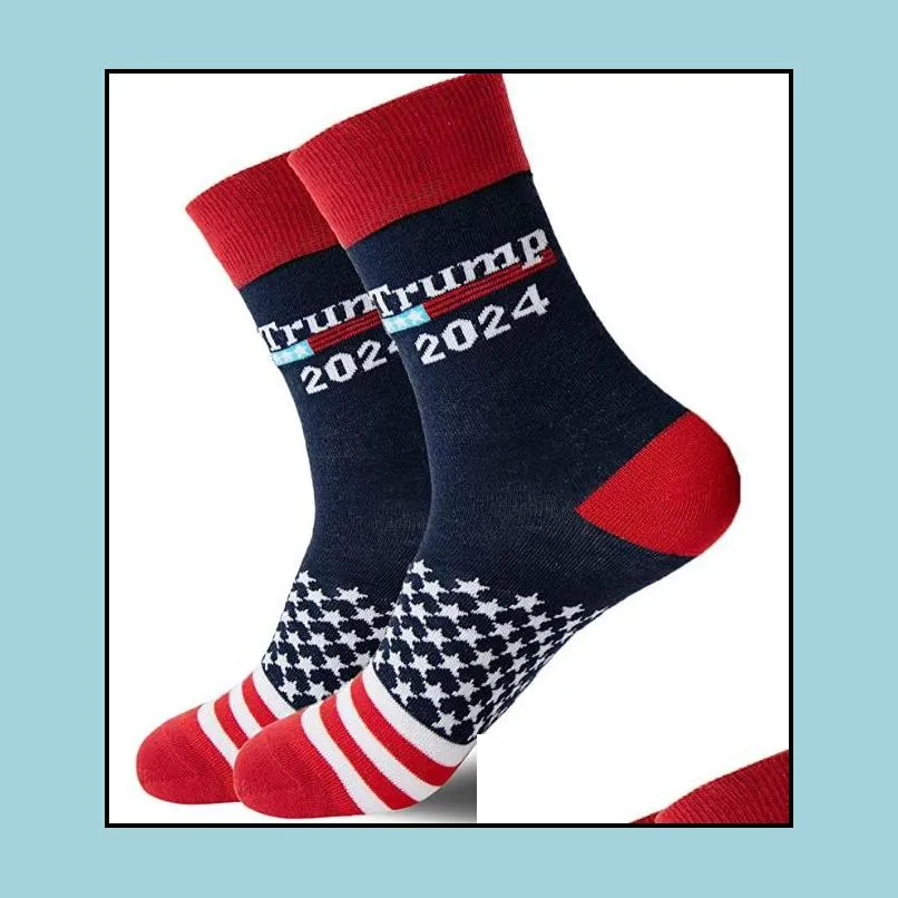 trump 2024 cotton sock party favor lets go brandon stockings warm autumn winter man women home casual sport socks