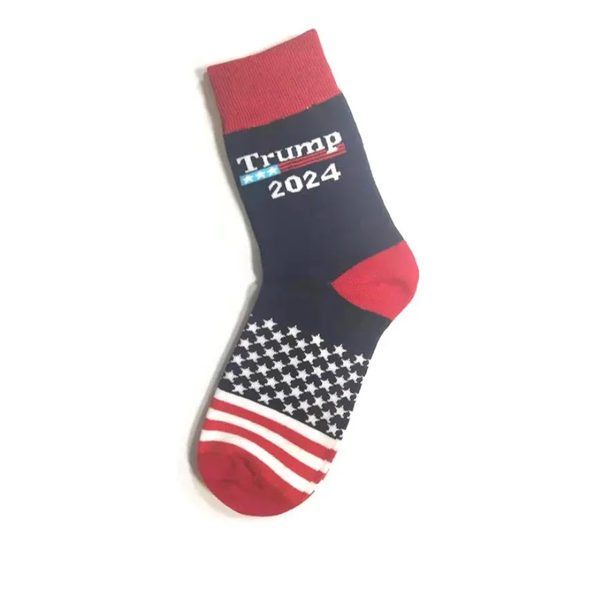 trump 2024 cotton sock party favor lets go brandon stockings warm autumn winter man women home casual sport socks