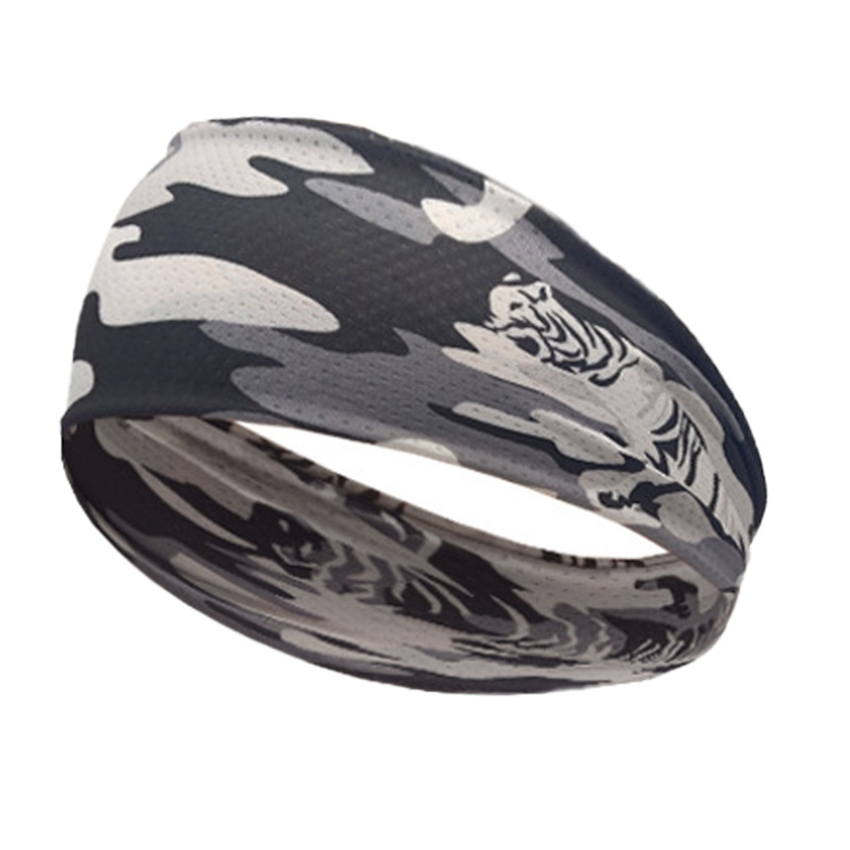 Nowe męskie sportowe opaska na głowę biegnącą fitness Absorbing Headband Camo Elaste Oddychający opaska do włosów