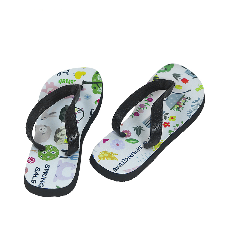 US WAREHOUSE Wholesale Sublimation flip flops heat transfer PE Material Slippers Assorted Size Fits Men Women Kids by OceanZ11