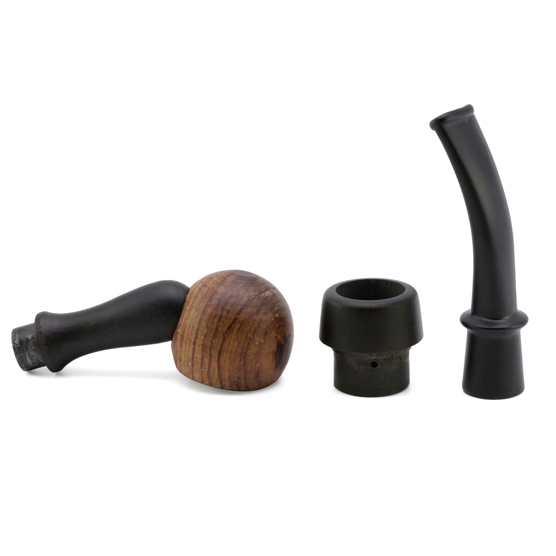 Smoking Pipes Black sandalwood 103MM mini curved pipe smoking set