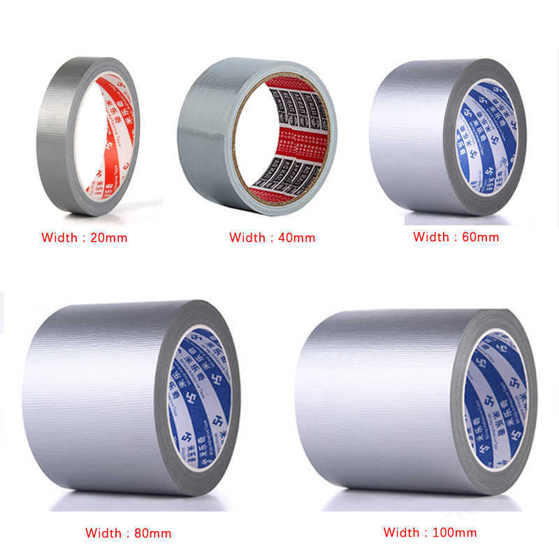 New Super Sticky Cloth Duct Tape Carpet Floor Waterproof Tapes Hochviskoses silbriges graues Klebeband DIY Home Decoration 10meter