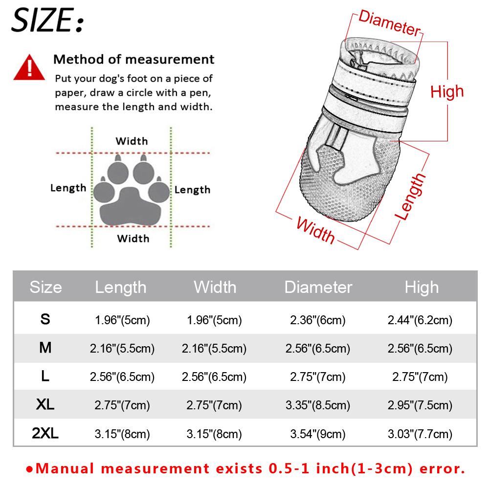 Boots Chaussures de chien imperméables Boot de chaussures de compagnie réfléchie non folie chiens d'hiver chaud Perro Snow Rain Boots pour les petits chiens moyens moyens