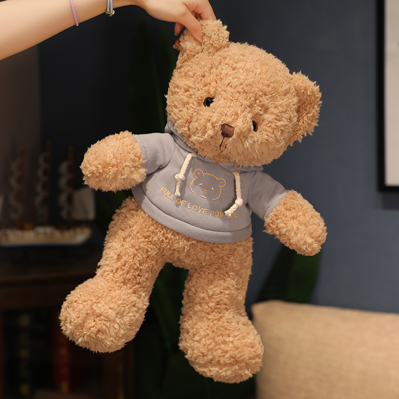 40/60/80 cm Piękne miś zabawki Kawaii Curly Bears z swetrem miękka poduszka dla dzieci