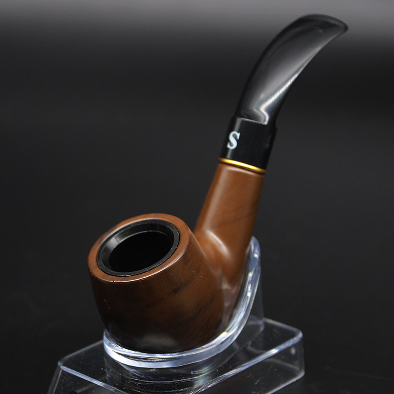 Smoking Pipes Small and medium-sized bakelite pipe, classic wood grain resin pipe