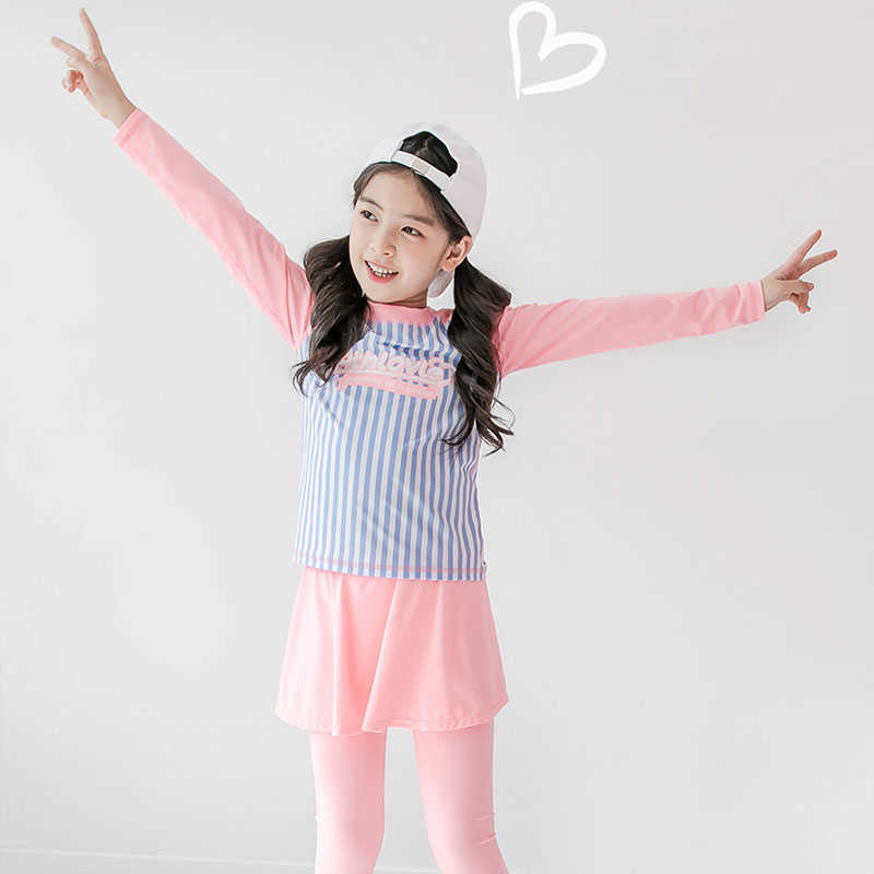 Kinder-Badebekleidung für Mädchen, Sonnenschutz, schnell trocknend, Prinzessinnen-Schlafhose, Mini-Split-Badeanzug, importiert aus Südkorea, P230602