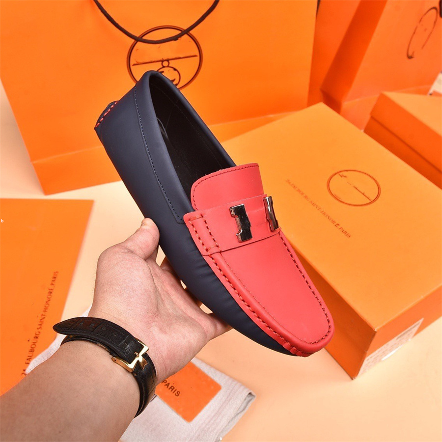 2023 Sommer Herren echtes Leder Designer Loafer handgefertigte Fahrschuhe männliche beiläufige italienische luxuriöse Loafers Schuhe Marke Mokassins für Männer
