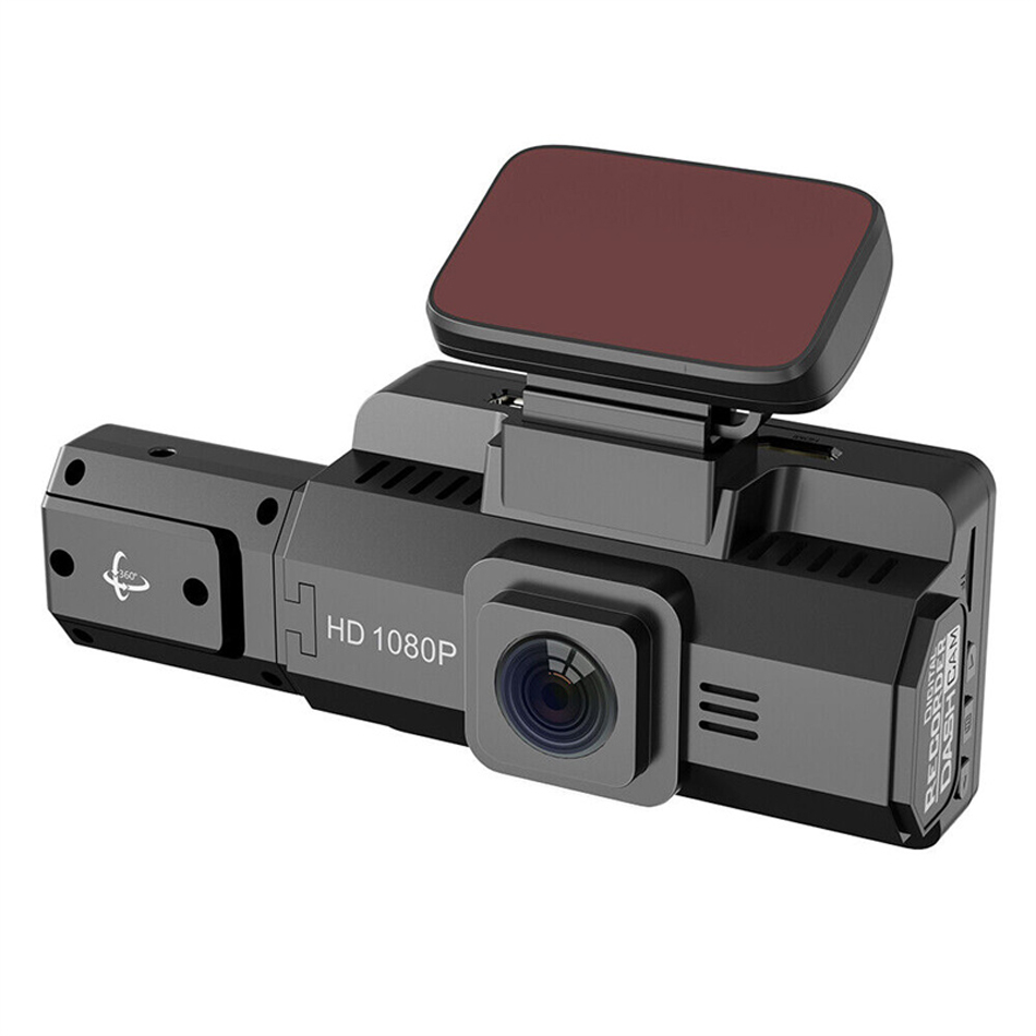 3-tums Dash Cam HD 1080p bil DVR-kamera 170 ° Wide Vinle Night Vision Video Recorders Loop Recording Car Camera Way med G-Sensor F9