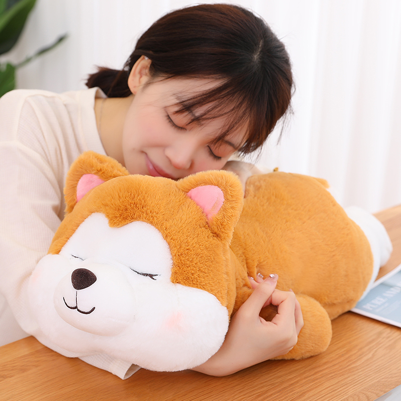 30/45/60 cm härlig plysch panda shiba inu gris leksaker söta sovdockor baby barn barn leksak fylld mjuk för barn gåvor