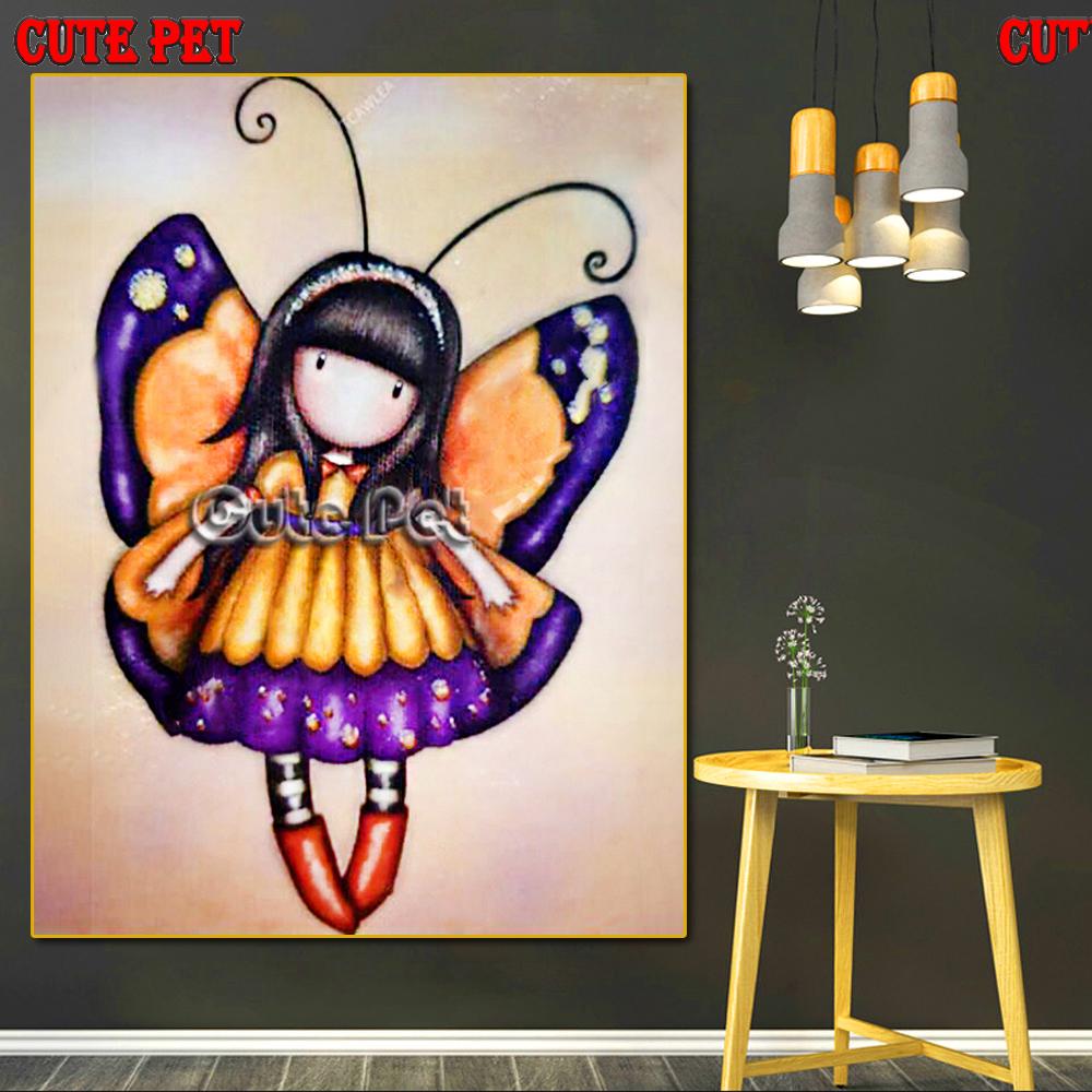 Stitch 5D Diamond Painting Croce Croce Kit di cartone animato carino Kit trapano quadrato trapano trapano arte mosaico arte regalo decorazioni rhinestone