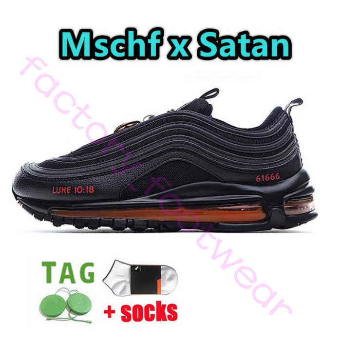 2023 Cushion OG 97 Мужские кроссовки Designer Bees Mschf X Satan Lucky and Good Blue Berry Sun Club Milk Sail Volt Reflective 97s Мужские кроссовки Женские кроссовки Размер 36-45