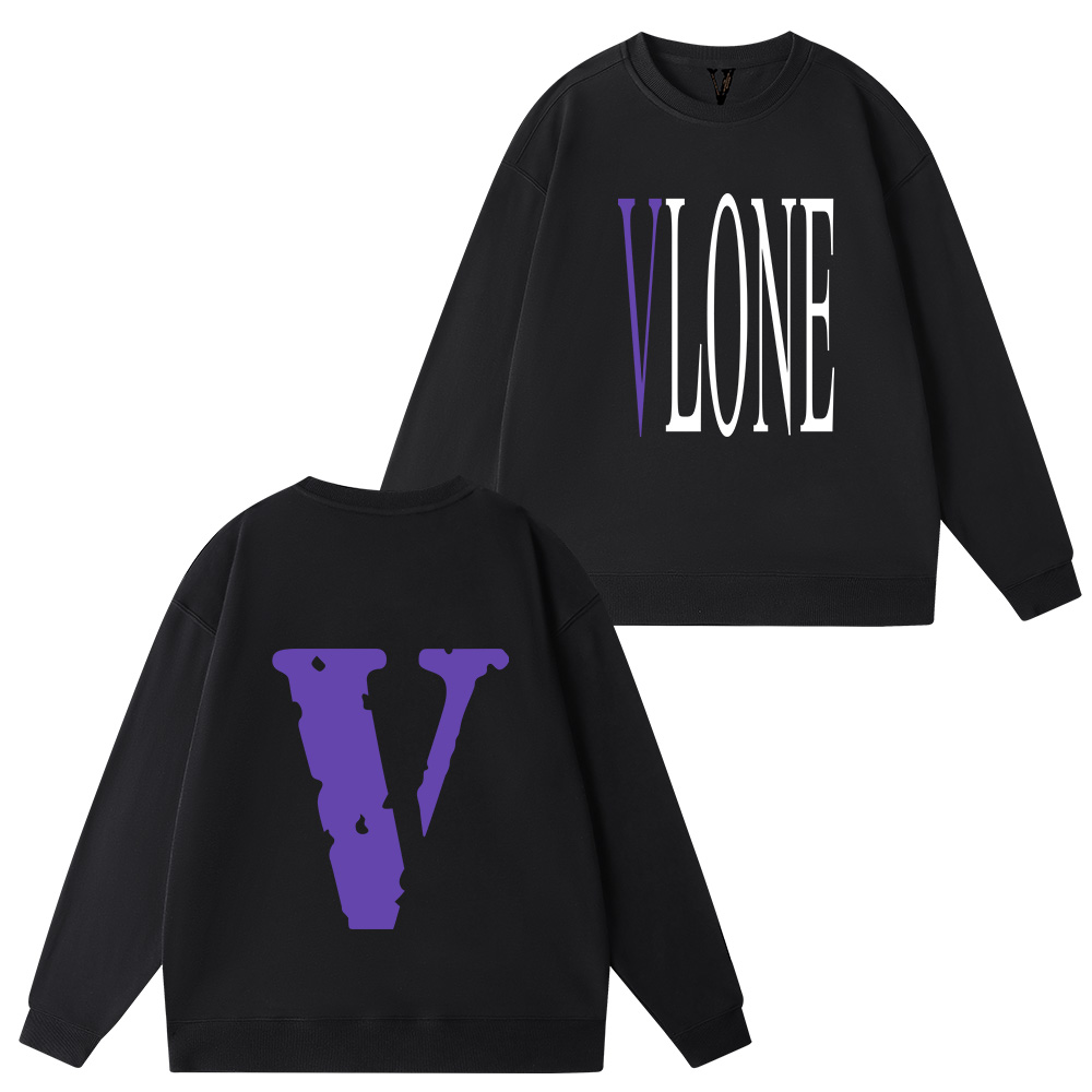 vlone Big V Letter hoodie для мужчин Мужские толстовки с графическим принтом Хип-хоп с коротким рукавом Хлопок с круглым вырезом Футболки для мужчин и женщин синяя толстовка с капюшоном уличная одежда мужчина дизайнер женщина