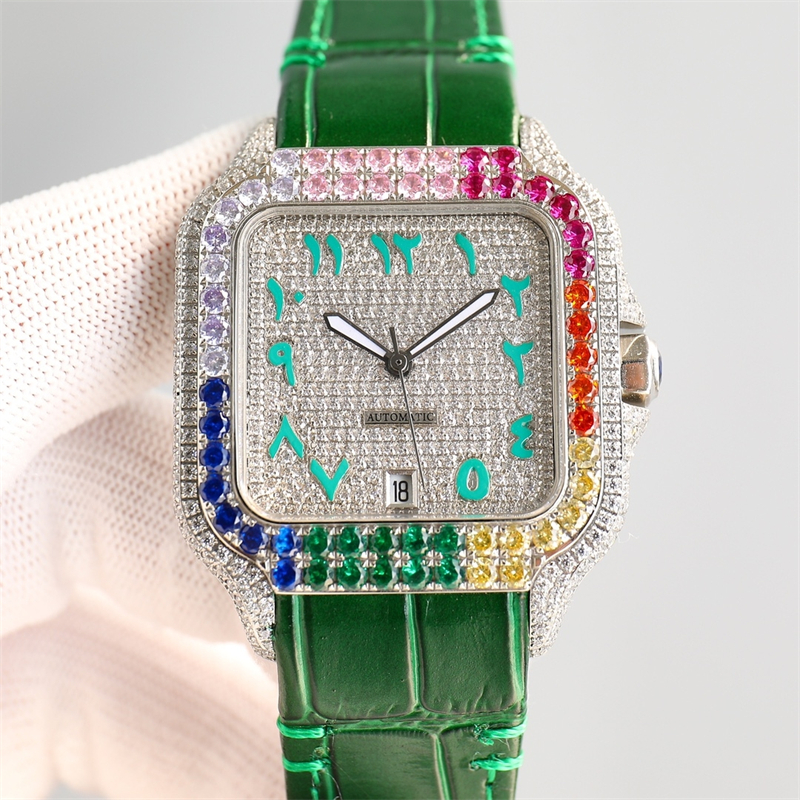 Montre de luxe pour hommes Montres 40mm 8215 Mouvement mécanique automatique en acier babysbreath montre diamant montres de créateurs Relojes Montres-bracelets