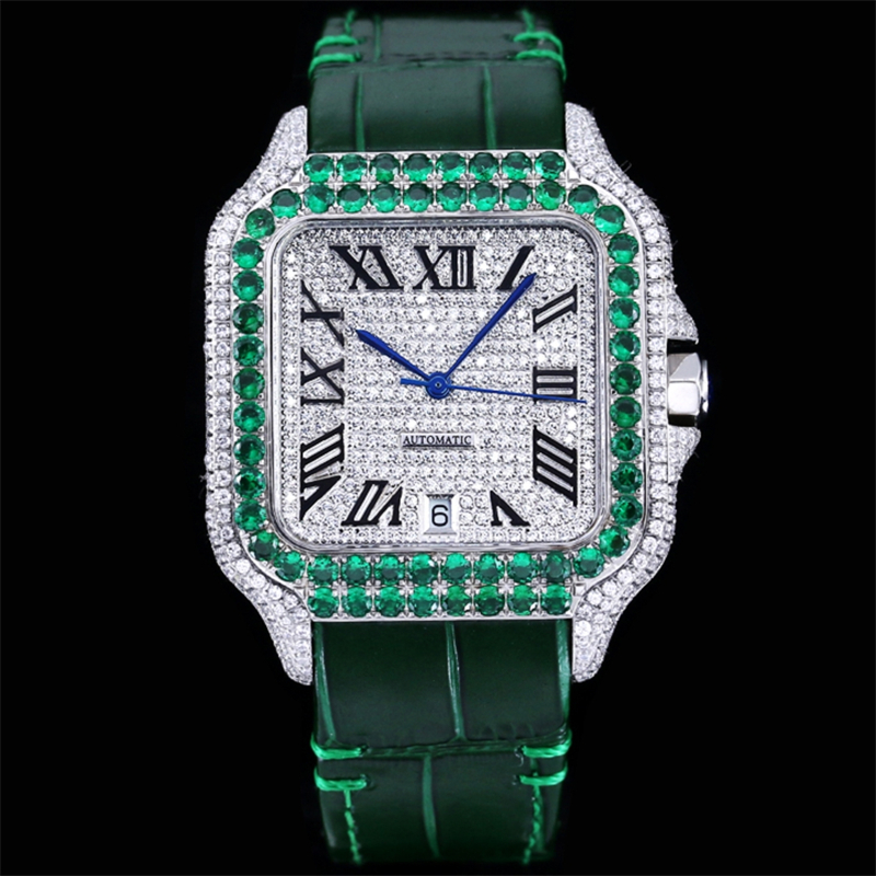 Montre de luxe pour hommes Montres 40mm 8215 Mouvement mécanique automatique en acier babysbreath montre diamant montres de créateurs Relojes Montres-bracelets