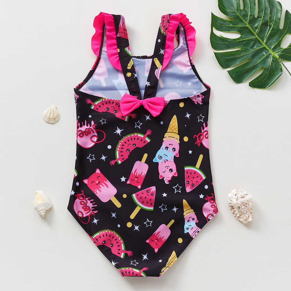 Children's Swimwear 2-10 year old baby Cute One piece children's girl swimwear P230602