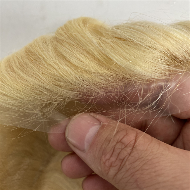 Mongalian Virgin Human Hair Remplacement 32mm Wave 6inches Cheveux courts V Loop Thin Skin PU Toupee pour les femmes noires