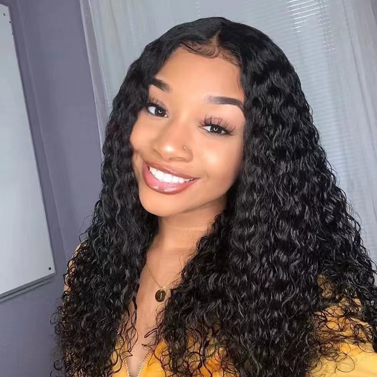 Lace Closure Wigs Pre-Plucked Human Hair Wigs Lace Wig Body Wave Straight Kinky Curly Water Wave Deep Wave Hair Wigs Brazilian Peruvian Hair