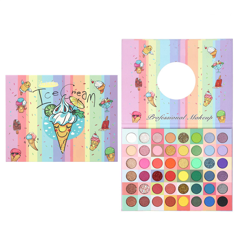 Sweatproof Rainbow Color Matte Shimmer Lidschatten-Palette Make-up 48 Farbtöne Hochpigmentierte Glitter-Lidschatten-Paletten-Kosmetik DHL
