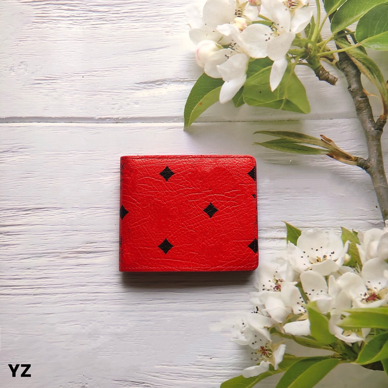 Retail Solid Color Printing Horizontal Square Coin Purse Cartoon Cute Brodery Short Wallet Open Ethnic Style Red Chinese Style Card Holder