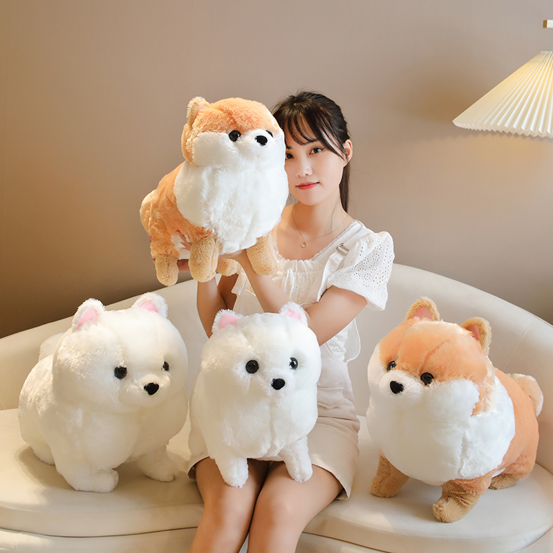 Super mignon doux en peluche beaux chiens oreiller animaux en peluche poupée jouets pour enfants filles cadeau de noël