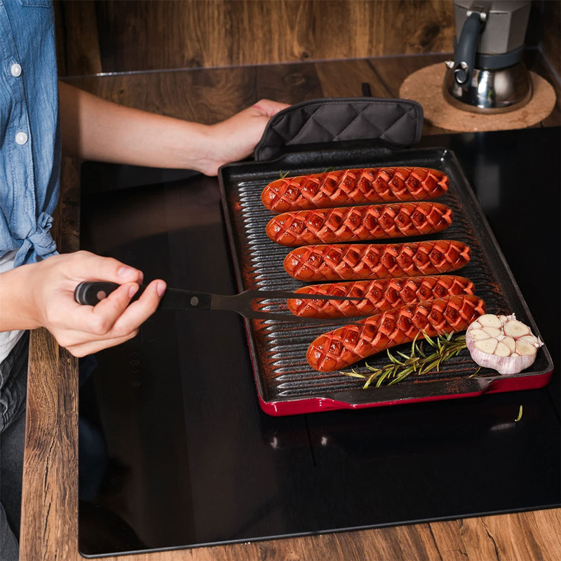 Hot Dog Sleicing Tool för grill BBQ Köksverktyg Hot Dog Cutter Saus Ham Cut Takgating Mönster Gadget