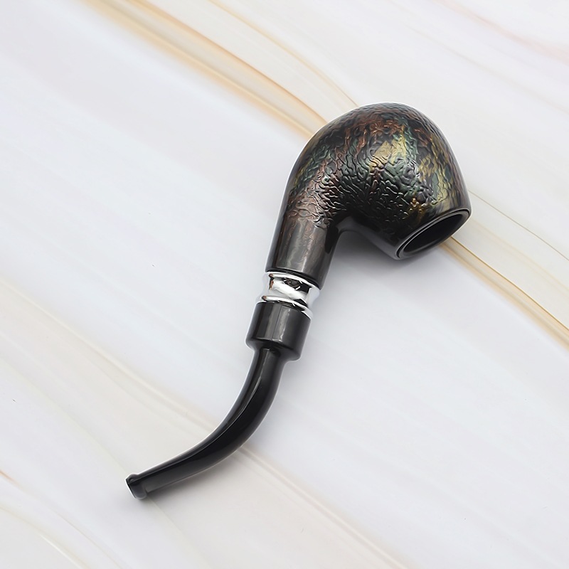 Smoking Pipes Dark snake patterned seven color pipe circulating cleaning filter cigarette holder