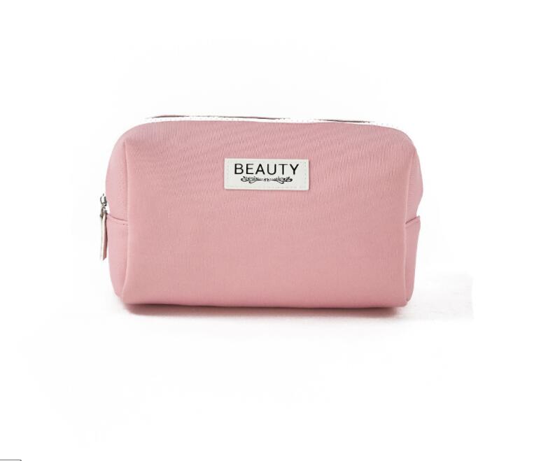 Cosmetic Bags Women Polyester Letter Prints Large Capacity Waterproof Solid Wash Storage Bag Mix Color