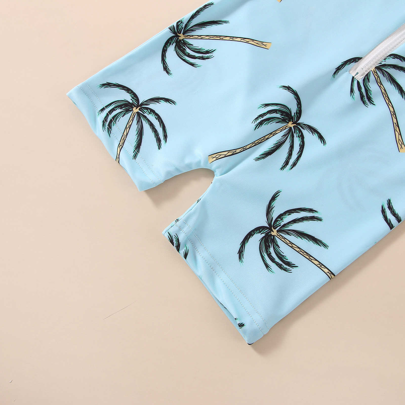 Children's swimwear ma baby 1-5Y Toddler Infant Kid Baby Boys Swimsuit Coconut Tree Print Summer Children Boys Swimwear Beachwear Bathing Suit P230509