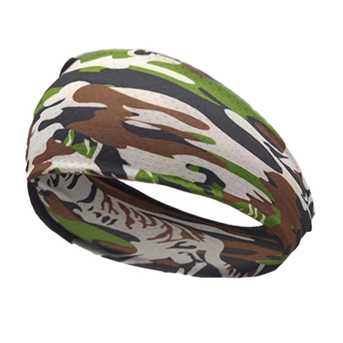 6 Stück Sport-Stirnband für Herren, Laufen, Fitness, schweißabsorbierendes Stirnband, Camo, elastisches, atmungsaktives Stirnband