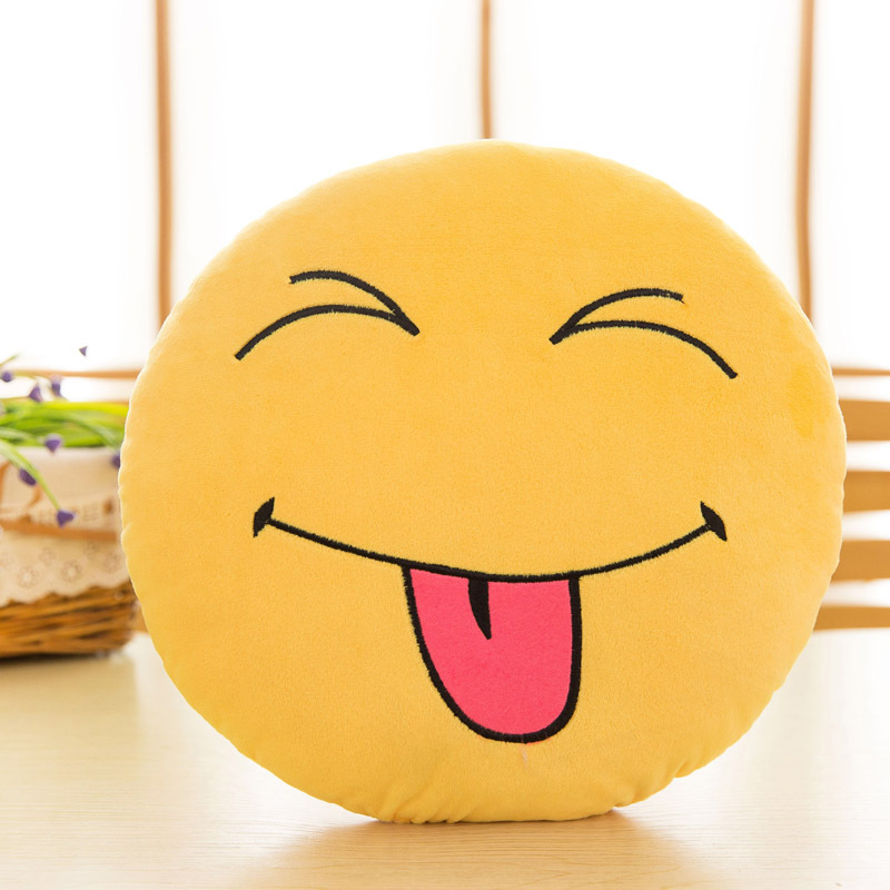 Espressione divertente peluche cuscini cuscini regali bambini logo personalizzabile