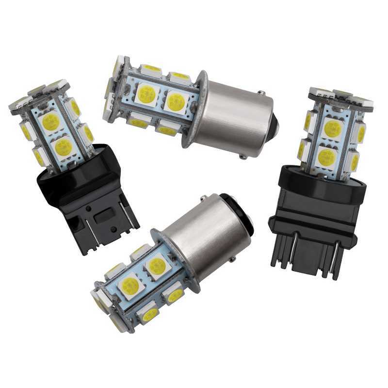 Ny 1156 BA15S 1157 BAY15D P21W BA15D 13LED LIDAREPLATE BIL LED Turn Parkeringssignalslampor Bromslampor Auto bakre omvänd glödlampa