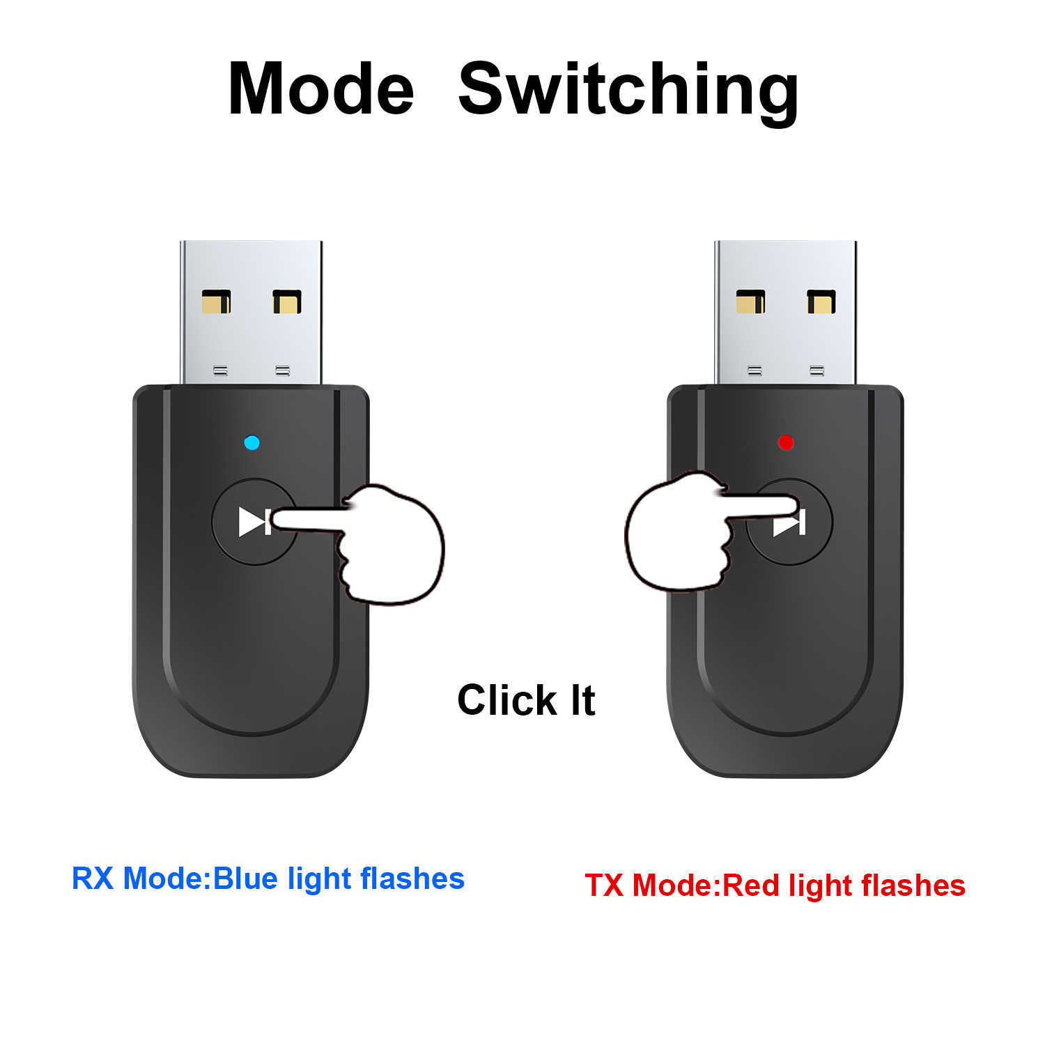 Ny USB Bluetooth -sändarmottagare 3 i 1 Adapter TV -bilhögtalare Mobiltelefon Computer SY318