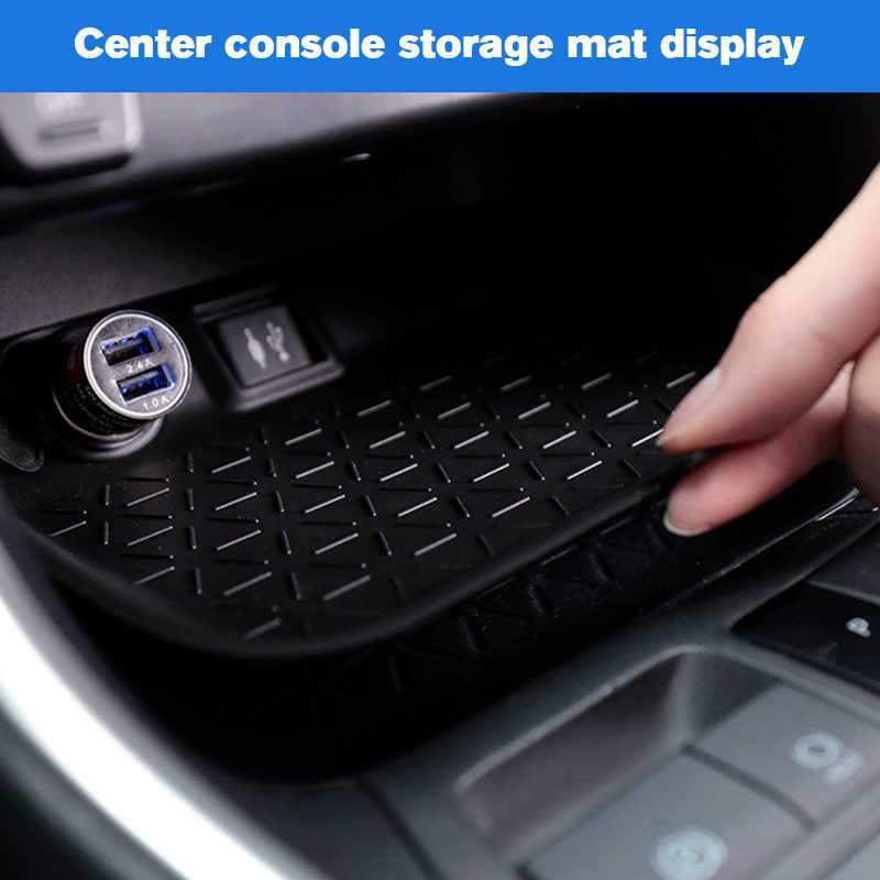 New Central Console Organizer Pad Car main co-pilot storage Box Protect Mat Silicone Tray Storage for Rongfang RAV4 Car Inner Access