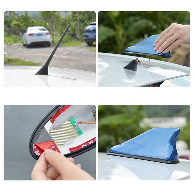 New Car Radio Shark Fin Car Shark Antenna Radio FM Signal Design For All Cars Aerials Antenna Car Styling Hot in Sale