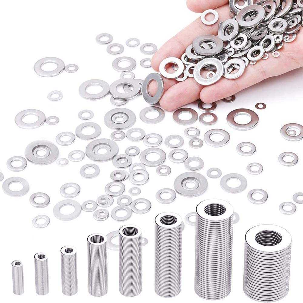 New 360/Stainless Steel Sealing Solid Gasket Washer M2 M2.5 M3 M4 M5 M6 M8 M10 Sump Plug Oil For General Repair Seal Ring Set