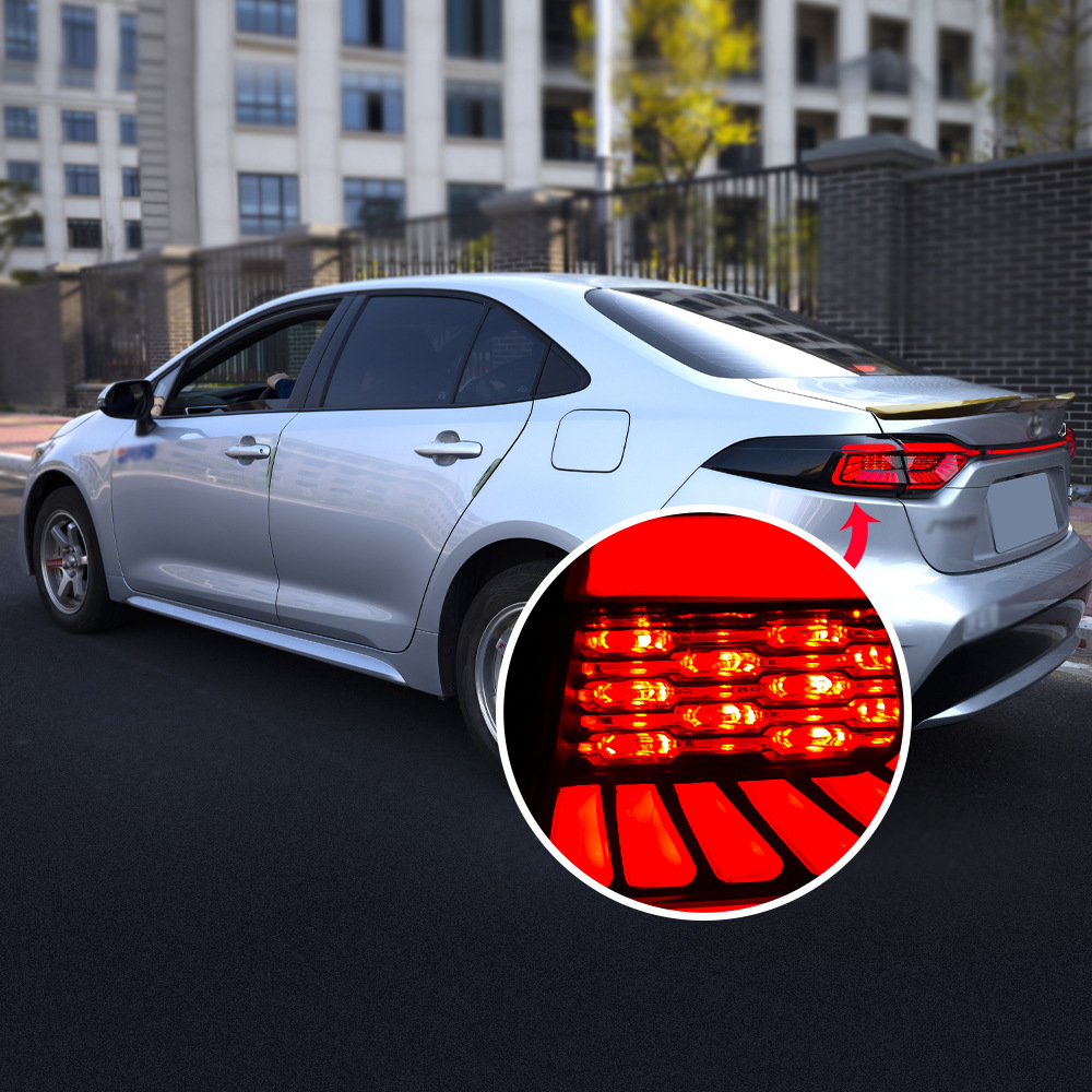 Auto-afstemming achterlicht voor Toyota Corolla 2018-2020 achterlichten LED Running Lights Brake Lights Rem Lights Achter Parking US-versie