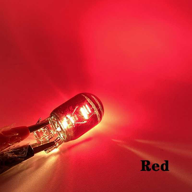 Новая T20 T20 сигнал поворота лампочка 7440 невидимый серебряный хром 12V21W задний хвостовой ламп W21W Amber Red Automobile Halogen Bulb
