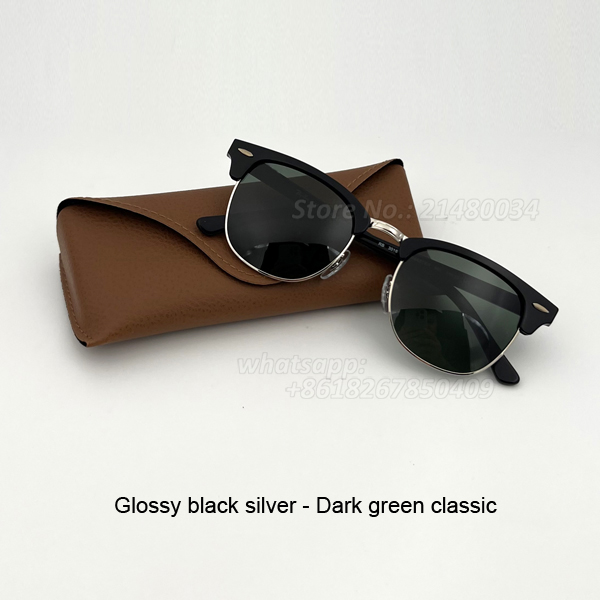 Mens fashion club sunglasses master womens design flash classic sunglass vintage 51mm sun glasses uv400 protection glass lenses men women with free leather case