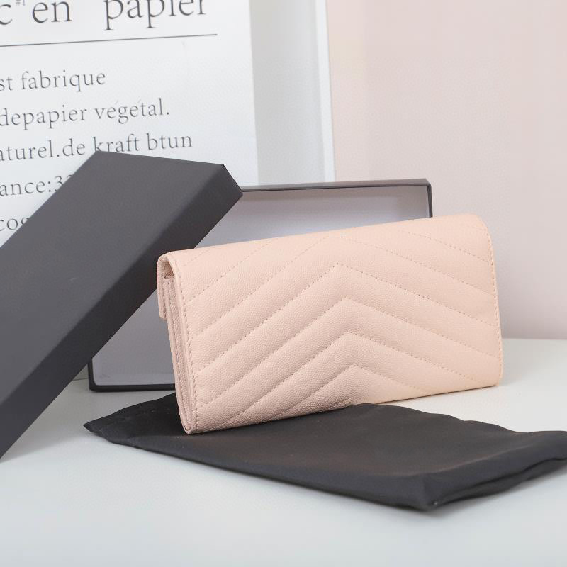 Classic high-quality designer bags womens long wallet zipper purses cards and coins famous wallets purse card holder coin purse clutch bag with box free ship