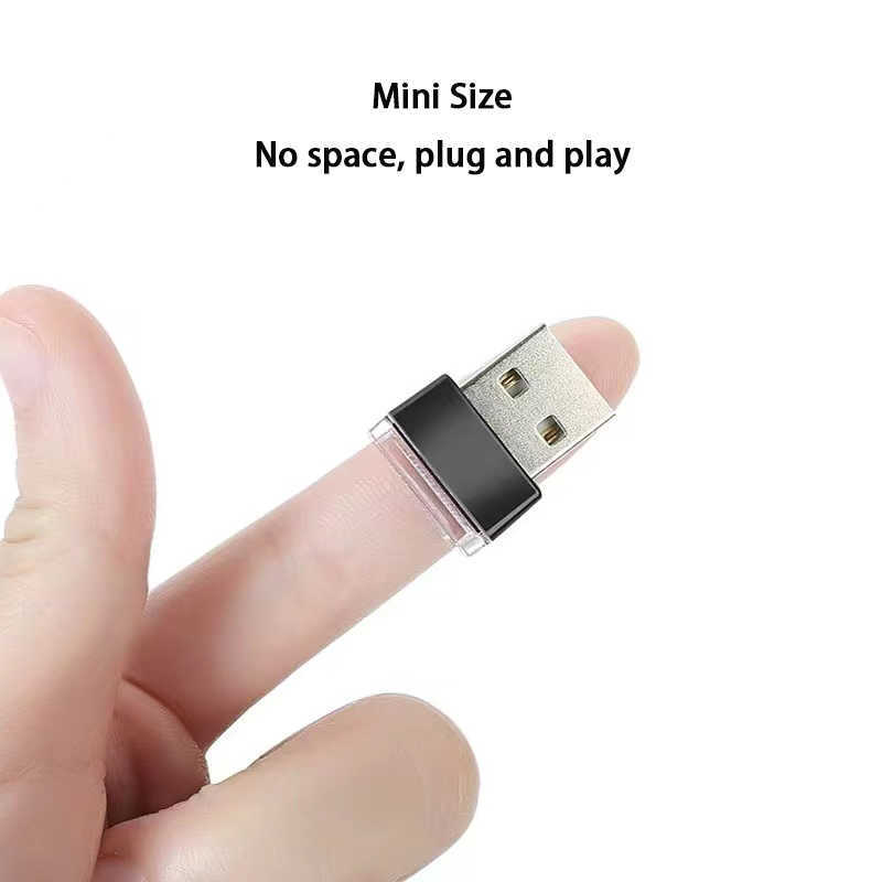 새로운 미니 USB LED 라이트 카 내부 장식 라이트 분위기 앰비언트 램프 USB 플러그 앤 플레이 분위기 비상 조명