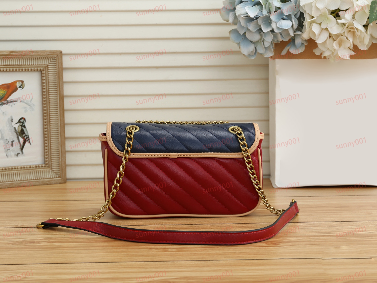 Fashion Evening Shoulder Bag Luxury Ladies Single Chain Messenger Bag Retro Designer Mixed Color Matching Change Pocket Mobile Phone Bags