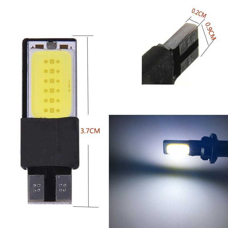 Neue 10x Auto T10 W5W LED Signal Birne COB Canbus Auto Innen Dome Leselampe Super Helle Keil Seite kennzeichen Stamm Lampe 12V